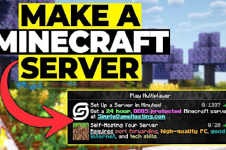 setup a minecraft server for you