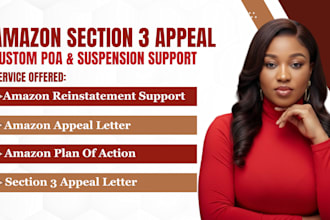 write amazon section 3 appeal letter for amazon poa and account reinstatement