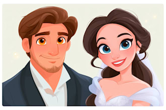 create a disney style cartoon character artwork