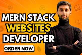 develop mern stack websites as full stack developer