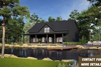 design barndominium, farmhouse  and pole barn in 2d and 3d