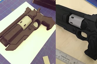 create 3d cosplay pepakura props and eva foam armor, helmet cosplay templates