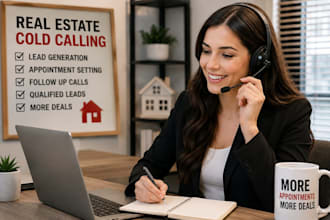 do real estate cold calling, lead generation, appointment setting, sales calls