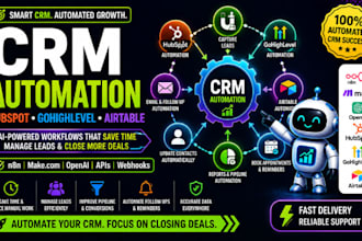 automate hubspot gohighlevel airtable and CRM workflows with ai