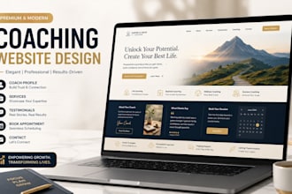 design wix squarespace coaching website for life coaching consulting website