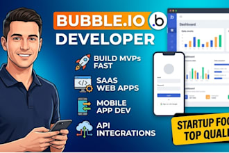 do bubble io mobile app, bubble io website, bubble saas app, bubble mvp, web app