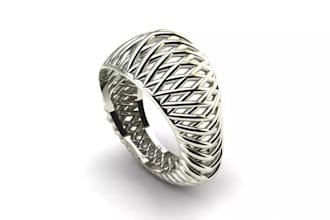 create 3d jewelry cad model for metal 3d printing and casting