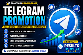 telegram promotion, marketing, channel and group promotion