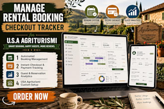 manage rental property booking check out check in tracker for USA uk agriturismo