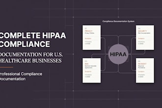 prepare complete hipaa compliance documentation for US healthcare businesses