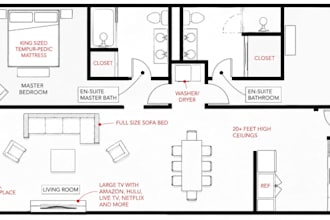 create airbnb vacation rental listing property furnished 2d floor plan dimension