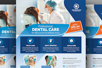 design dentist flyer graphic design