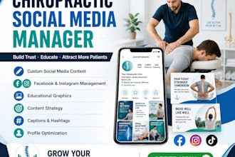 manage social media for chiropractors and chiropractic clinics