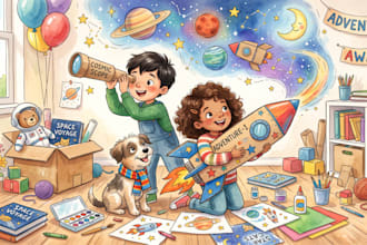do children storybook illlustration