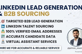 do linkedin lead generation and candidate sourcing specialist