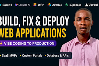 build deploy or fix base44 web app lovable ai website airtable supabase