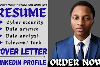 deliver professional resume writing service for IT, cybersecurity, tech sales