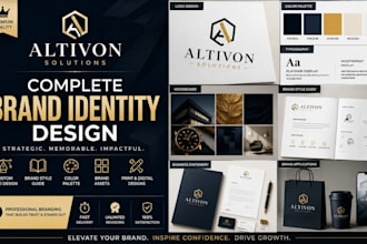 create a professional corporate branding and visual identity
