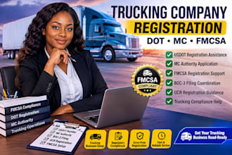 register your trucking company, dot, mc and fmcsa