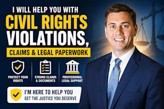 help you with civil rights violations, claims and legal paperwork