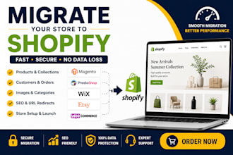 shopify migration magento prestashop wix etsy woo commerce migrate to shopify