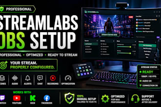 setup streamlabs obs for professional live streaming and recording