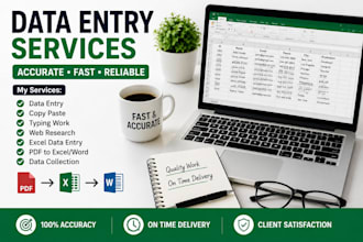 do accurate data entry copy paste typing