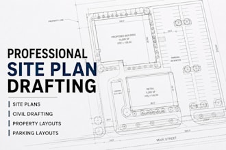 draw professional site plans and civil drafting drawings
