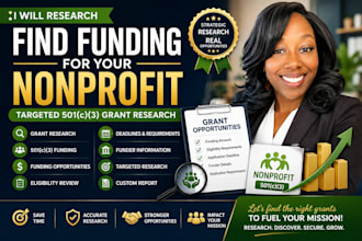 research nonprofit grants and 501c3 funding opportunities in 48 hours