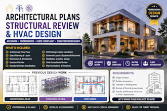 create mep, hvac, plumbing and electrical plans