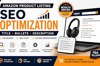 optimize amazon product listing SEO title description and keywords