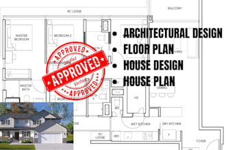 create architectural design, floor plan, house plan, 3d rendering and adu permit