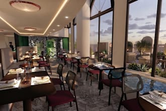 create 3d renders and floor plans for your restaurant
