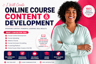 create online course content, course video creation, course development, ppt