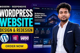 design or redesign a responsive wordpress website