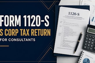 prepare form 1120s s corp tax return for consultant