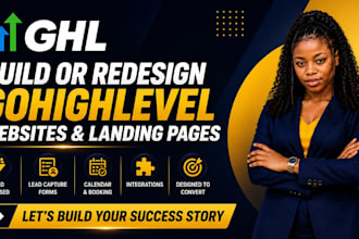build a conversion focused gohighlevel sales funnel  and landing page