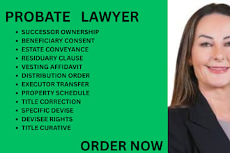 be your ca, florida,ny probate lawyer for wills,estate deeds and title transfers