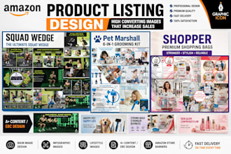 create amazon product images, ebc and a content