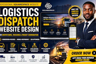 build logistics dispatch website squarespace website