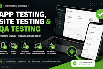 do app testing, site testing and QA testing
