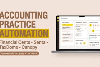 setup financial cents senta taxdome canopy accounting practice management