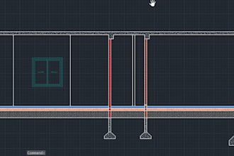design house plan,floor plan, section, elevation in autocad