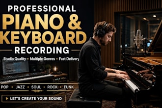 record or compose real grand piano or keyboard tracks