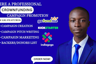 promote your gofundme gogetfunding to donors kickstarter indiegogo to backers
