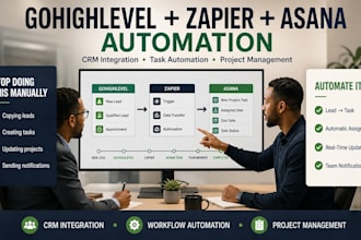 do integration gohighlevel zapier asana project management