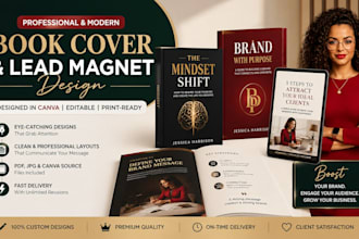 design lead magnet funnel, pdf lead magnet and ebook design