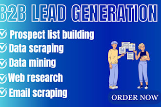 do linkedin lead generation, email list building and targeted leads