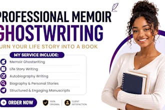 ghostwrite your memoir autobiography biography or life story