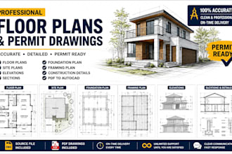 create floor plans and permit drawing